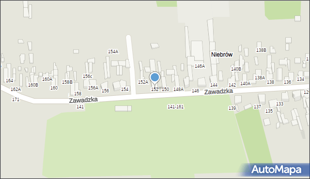 Tomaszów Mazowiecki, Zawadzka, 152, mapa Tomaszów Mazowiecki
