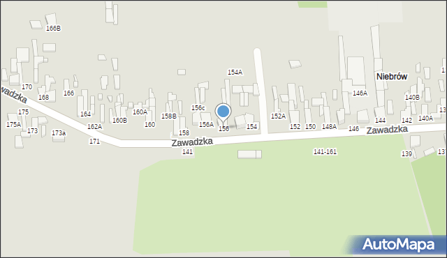 Tomaszów Mazowiecki, Zawadzka, 156, mapa Tomaszów Mazowiecki