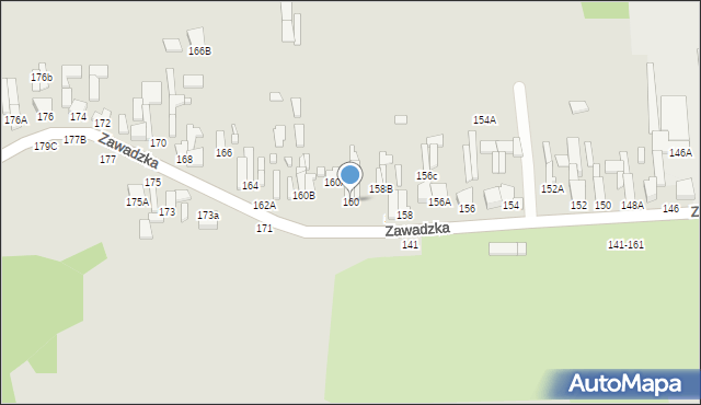 Tomaszów Mazowiecki, Zawadzka, 160, mapa Tomaszów Mazowiecki