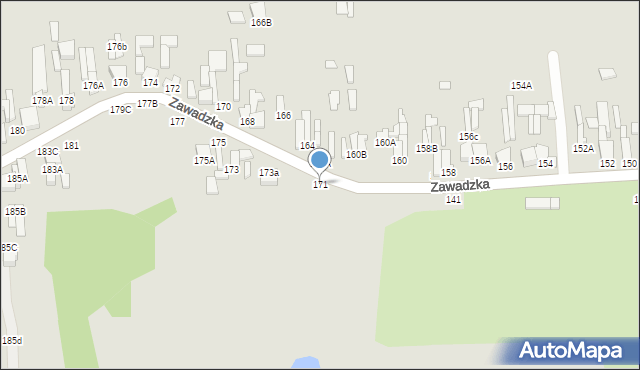 Tomaszów Mazowiecki, Zawadzka, 171, mapa Tomaszów Mazowiecki