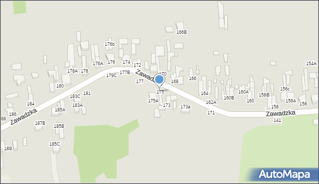 Tomaszów Mazowiecki, Zawadzka, 175, mapa Tomaszów Mazowiecki