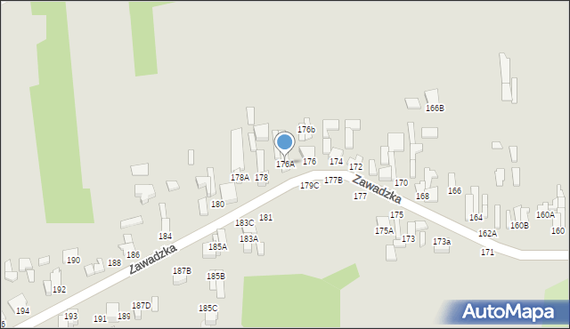 Tomaszów Mazowiecki, Zawadzka, 176A, mapa Tomaszów Mazowiecki