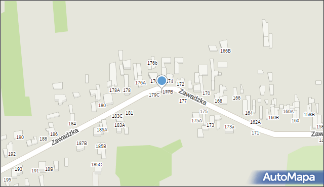 Tomaszów Mazowiecki, Zawadzka, 179, mapa Tomaszów Mazowiecki