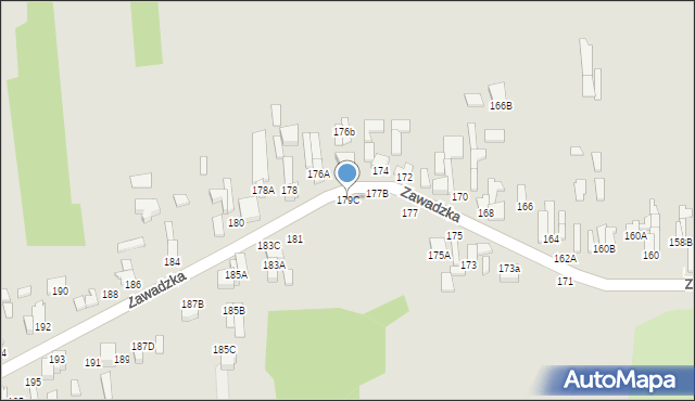 Tomaszów Mazowiecki, Zawadzka, 179C, mapa Tomaszów Mazowiecki