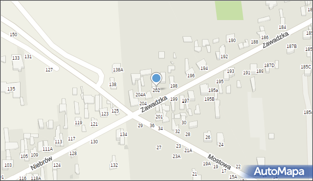 Tomaszów Mazowiecki, Zawadzka, 202, mapa Tomaszów Mazowiecki