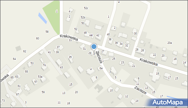 Tomaszowice, Zacisze, 2, mapa Tomaszowice