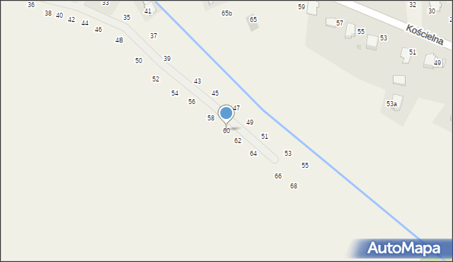 Tomaszowice, Zacisze, 60, mapa Tomaszowice