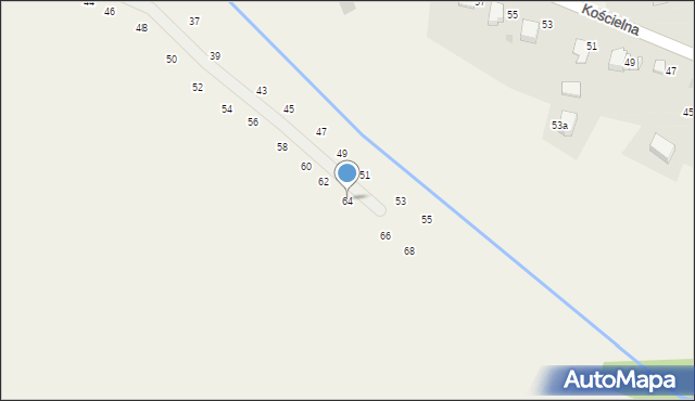 Tomaszowice, Zacisze, 64, mapa Tomaszowice