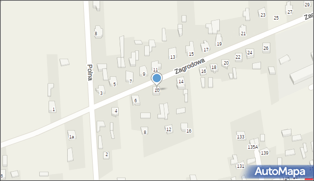 Trębaczew, Zagrodowa, 10, mapa Trębaczew