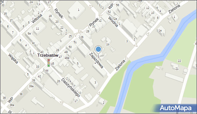 Trzebiatów, Zajazdowa, 1, mapa Trzebiatów