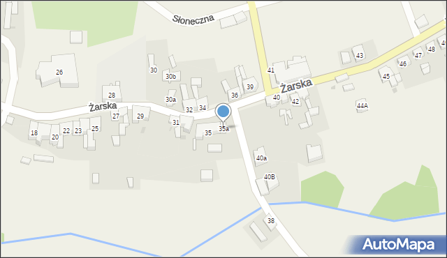 Trzebiel, Żarska, 35a, mapa Trzebiel