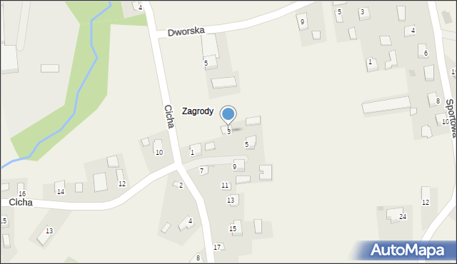 Tuczempy, Zagrody, 3, mapa Tuczempy