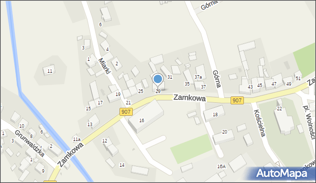 Tworóg, Zamkowa, 29, mapa Tworóg