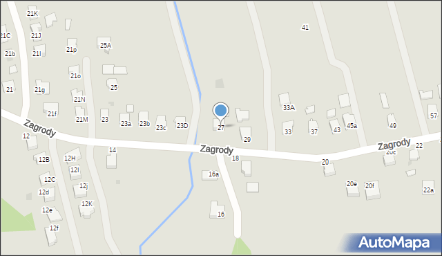 Tyczyn, Zagrody, 27, mapa Tyczyn