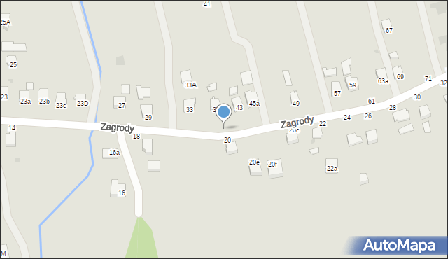 Tyczyn, Zagrody, 39, mapa Tyczyn