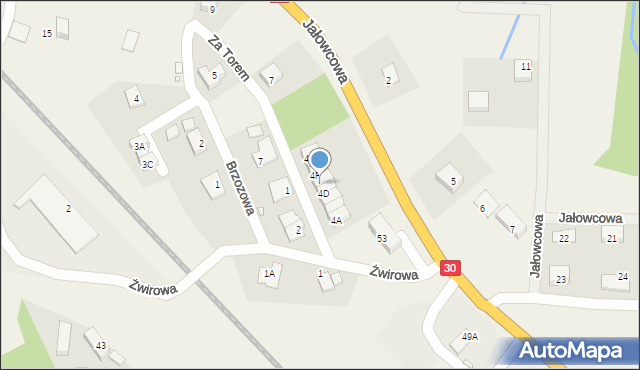 Uniegoszcz, Za Torem, 4E, mapa Uniegoszcz