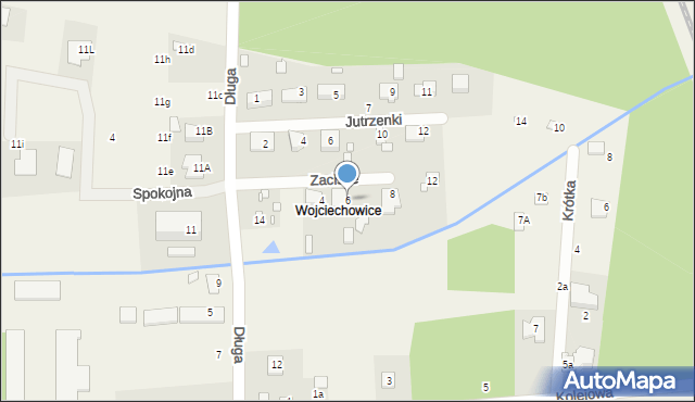 Ustanów, Zacisze, 6, mapa Ustanów