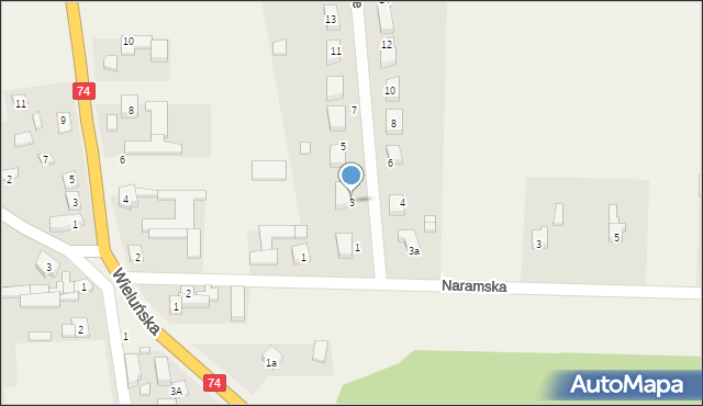 Walichnowy, Zacisze, 3, mapa Walichnowy