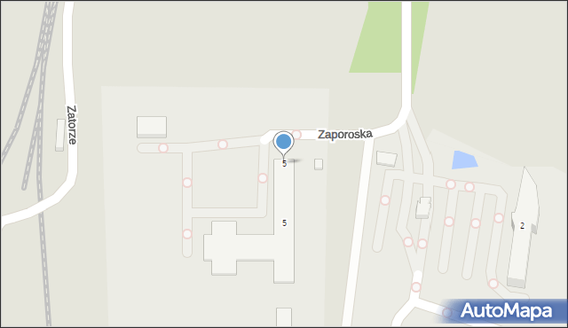 Warszawa, Zaporoska, 5, mapa Warszawy