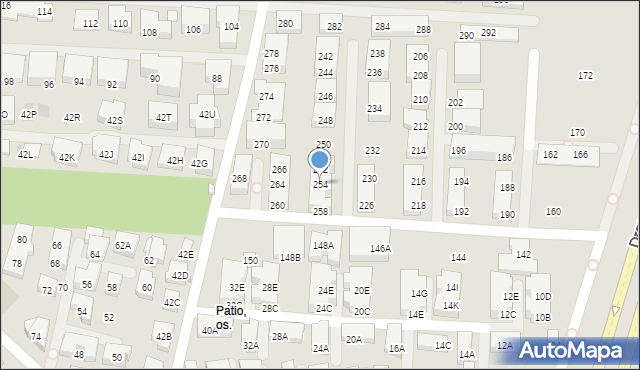 Warszawa, Zapłocie, 254, mapa Warszawy