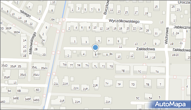 Warszawa, Zakładowa, 6, mapa Warszawy