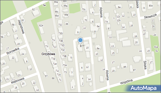 Warszawa, Za Dębami, 8, mapa Warszawy