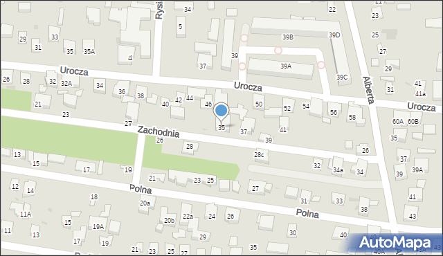 Warszawa, Zachodnia, 35, mapa Warszawy