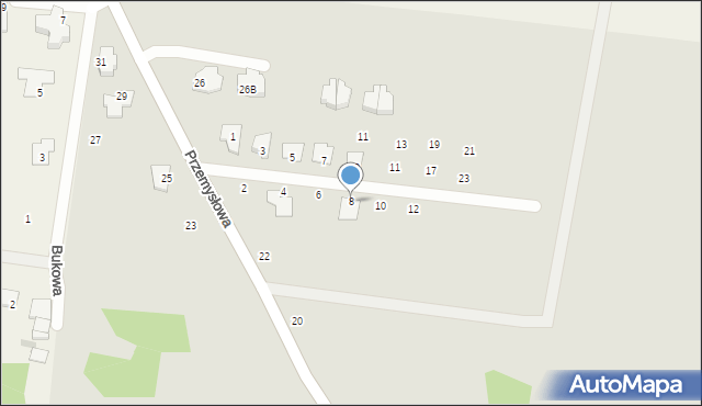 Wasilków, Zachodnia, 8, mapa Wasilków