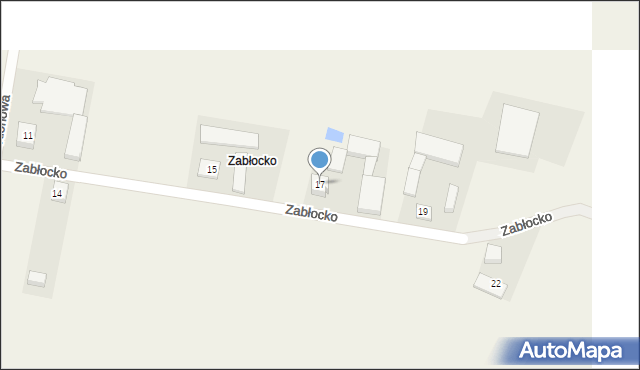 Węgry, Zabłocko, 17, mapa Węgry