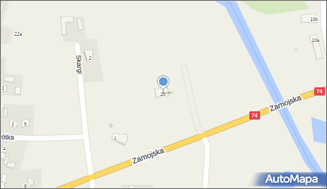 Werbkowice, Zamojska, 20, mapa Werbkowice