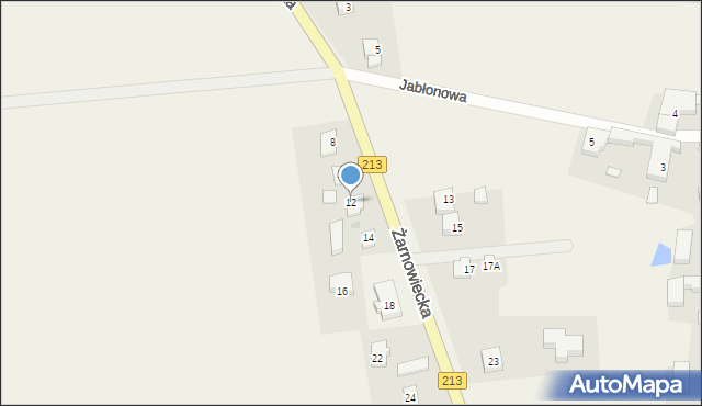 Werblinia, Żarnowiecka, 12, mapa Werblinia