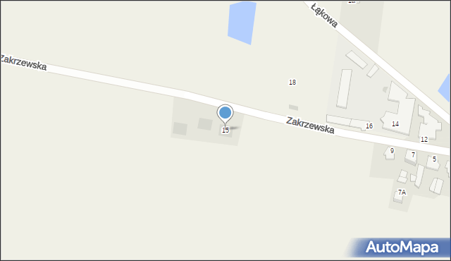 Witunia, Zakrzewska, 15, mapa Witunia