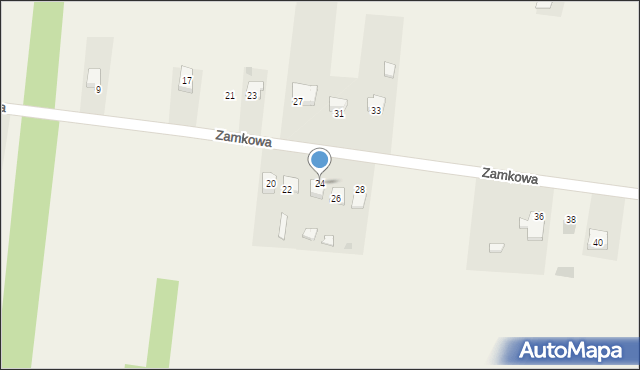 Włoszczowice, Zamkowa, 24, mapa Włoszczowice