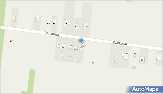 Włoszczowice, Zamkowa, 28, mapa Włoszczowice