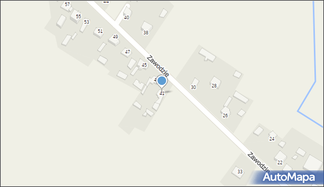 Wojkowice Kościelne, Zawodzie, 41, mapa Wojkowice Kościelne