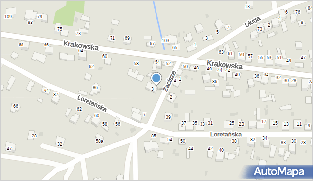 Wojnicz, Zacisze, 9, mapa Wojnicz