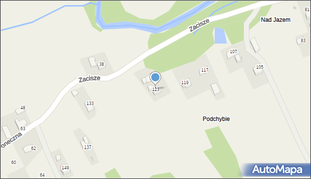 Wola Radziszowska, Zacisze, 123, mapa Wola Radziszowska