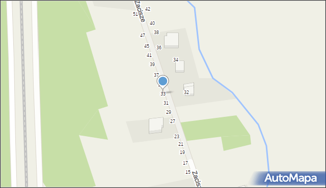 Wola Rębkowska, Zacisze, 33, mapa Wola Rębkowska