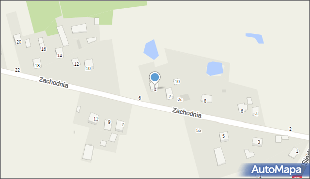 Wola Suchożebrska, Zachodnia, 4, mapa Wola Suchożebrska