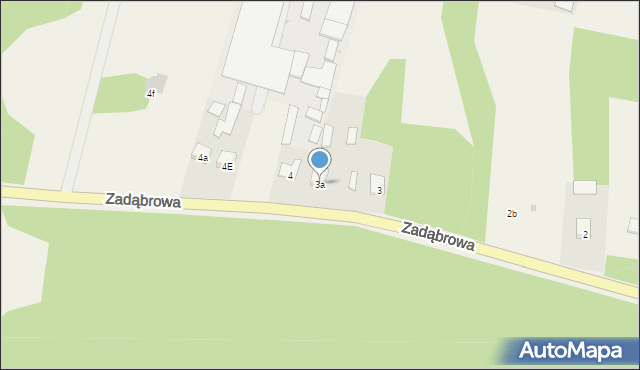Wólka Tanewska, Zadąbrowa, 3a, mapa Wólka Tanewska