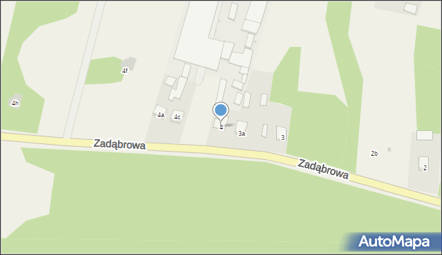 Wólka Tanewska, Zadąbrowa, 4, mapa Wólka Tanewska