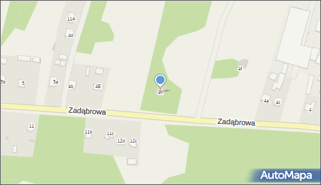 Wólka Tanewska, Zadąbrowa, 4h, mapa Wólka Tanewska