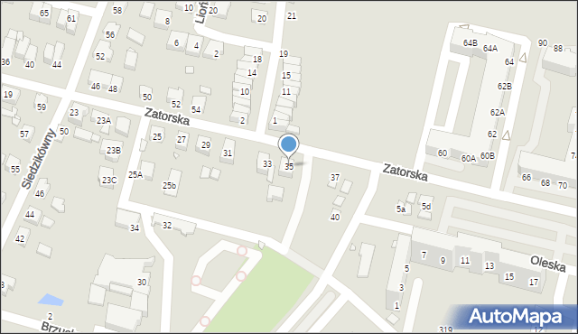 Wrocław, Zatorska, 35, mapa Wrocławia