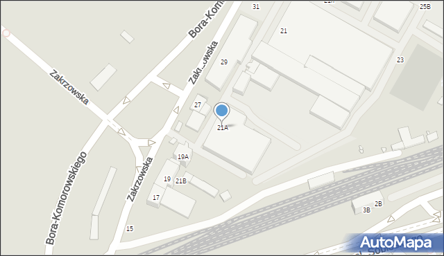 Wrocław, Zakrzowska, 21A, mapa Wrocławia