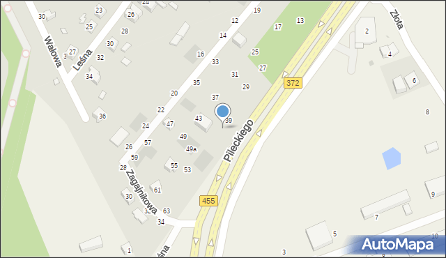 Wrocław, Zagajnikowa, 41, mapa Wrocławia