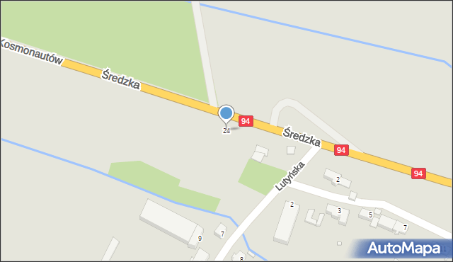 Wrocław, Żarska, 24, mapa Wrocławia