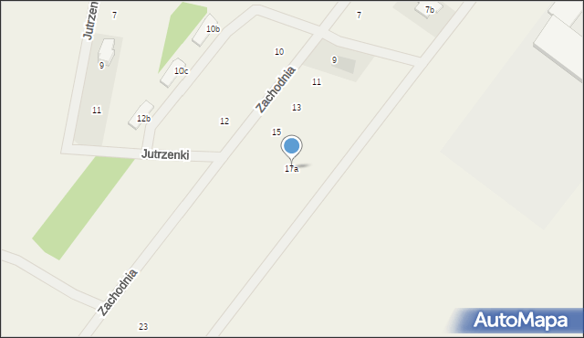 Wyględy, Zachodnia, 17a, mapa Wyględy