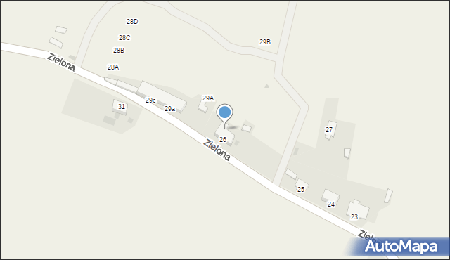 Żaba, Żaba, 26a, mapa Żaba
