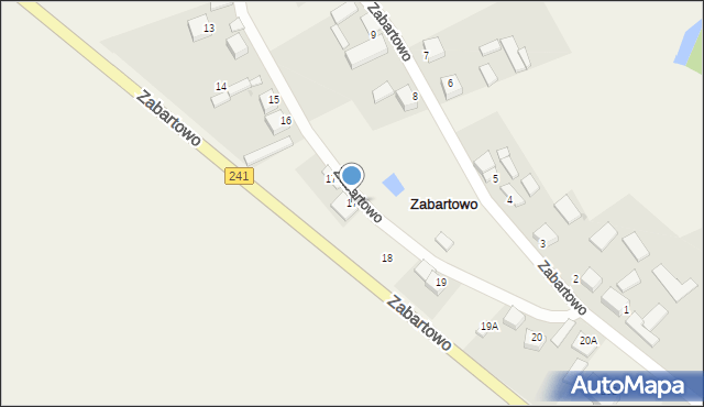 Zabartowo, Zabartowo, 17, mapa Zabartowo