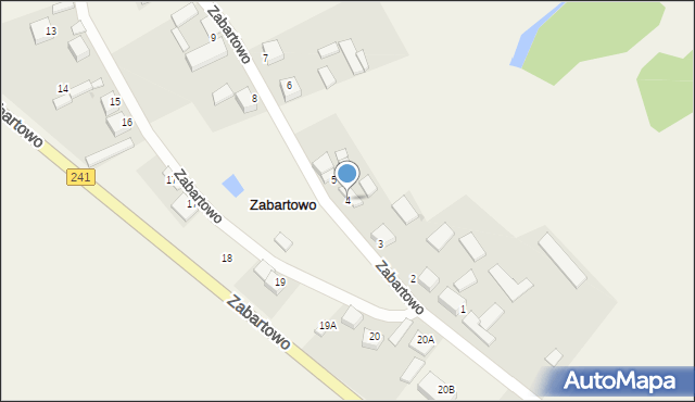 Zabartowo, Zabartowo, 4, mapa Zabartowo